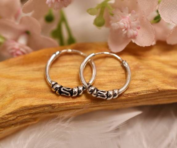 Boucles d'oreilles crole argent 925