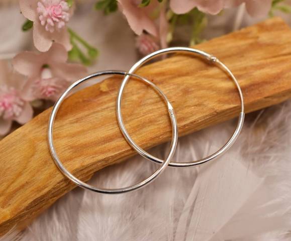 Boucles d'oreilles croles en argent 925