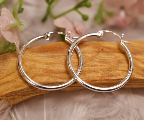 Boucles d'oreilles croles en argent 925